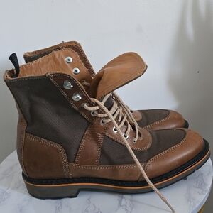 Hunter Men's Brown Leather Boots